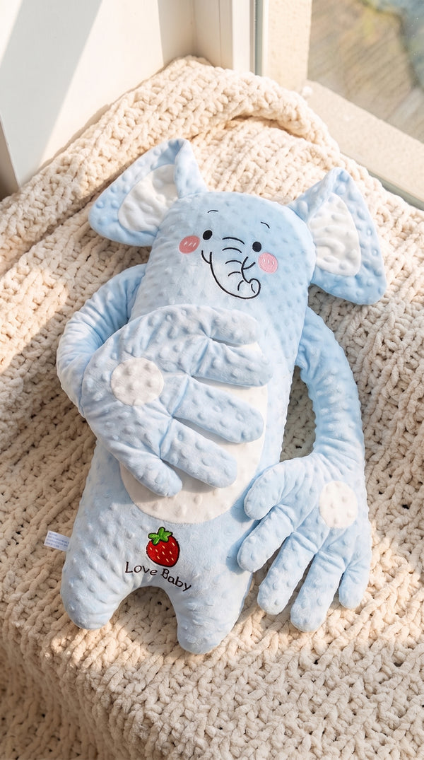 Abracito Nubela Elefantito, peluche azul de 65 cm con bracitos largos